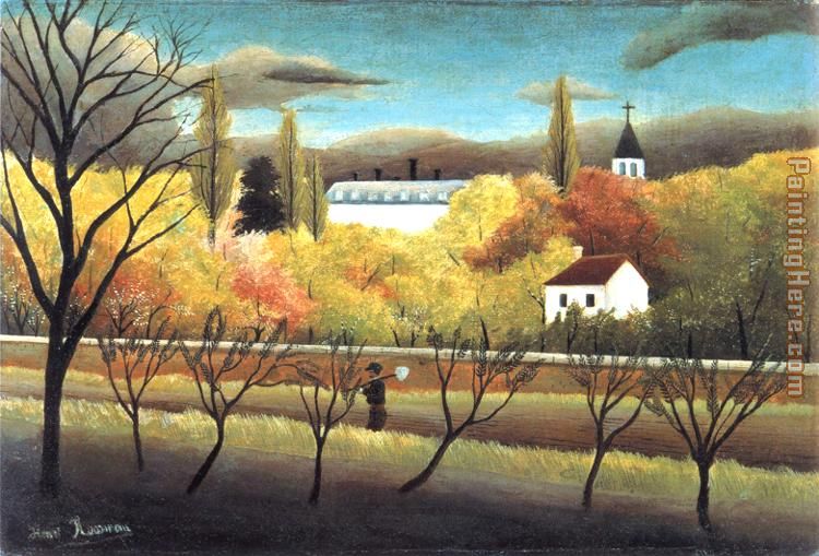 Henri Rousseau The Orchard